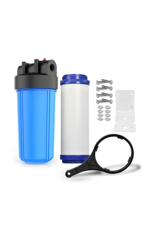 10" Cartridge Package w/ Carbon Filter HI FLOW (3/4")